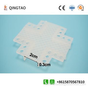 Plastic cross recessed corner protectors can be customized